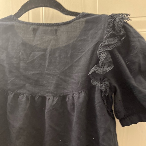 Zara Girls Black embroidered Blouse - Picture 10 of 13
